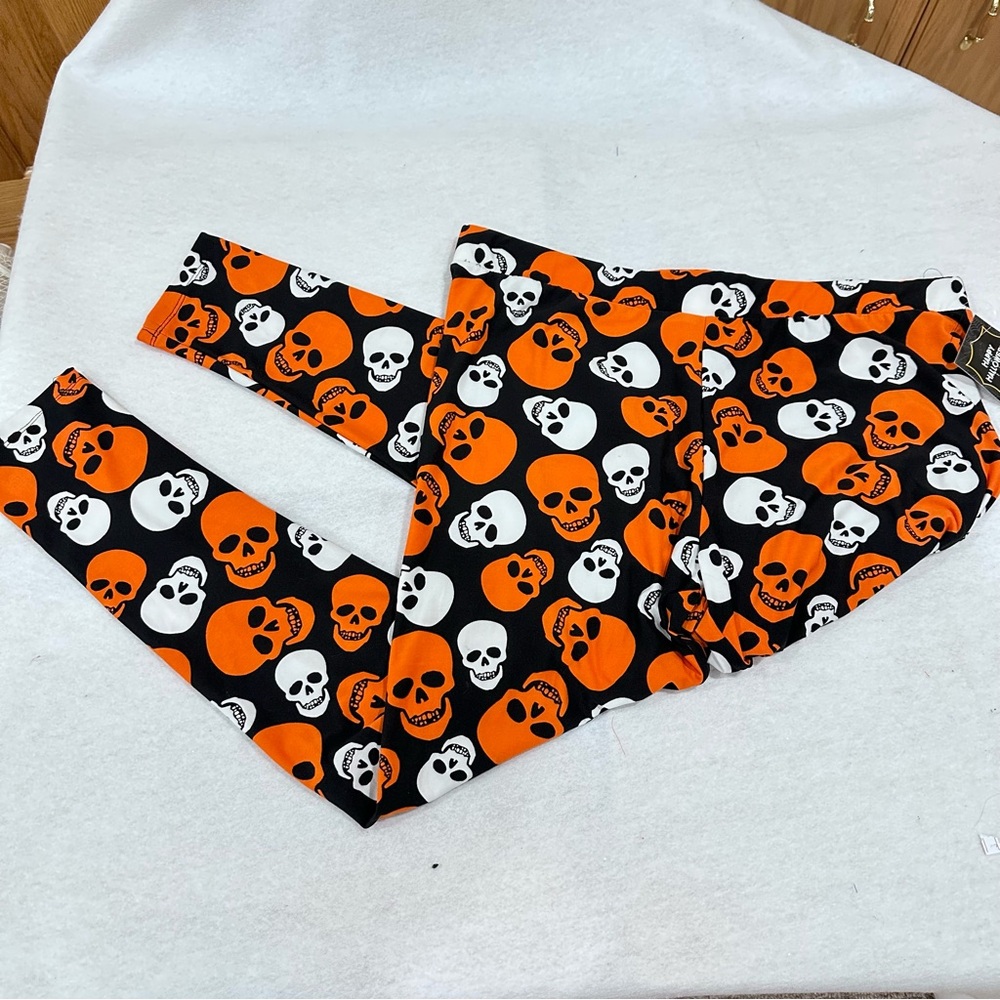 1x Halloween Skeleton Leggings